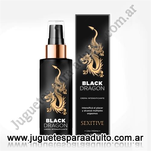Aceites y lubricantes, Lubricantes sexitive, Black Dragon crema intensificante 50 ML.